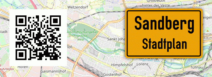 Stadtplan Sandberg, Unterfranken