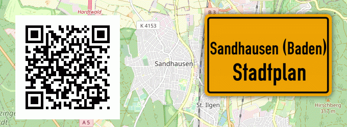Stadtplan Sandhausen (Baden)