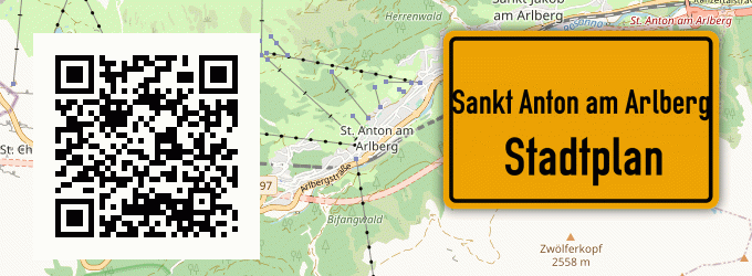 Stadtplan Sankt Anton am Arlberg