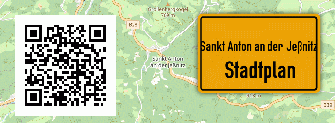 Stadtplan Sankt Anton an der Jeßnitz