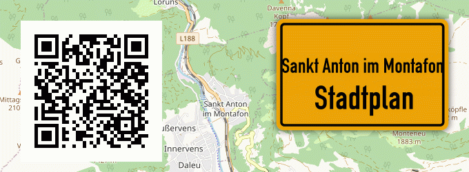 Stadtplan Sankt Anton im Montafon