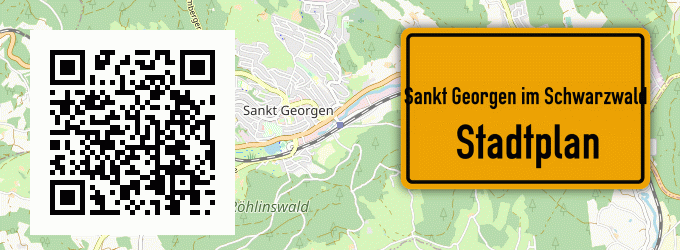 Stadtplan Sankt Georgen im Schwarzwald