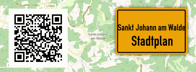 Stadtplan Sankt Johann am Walde