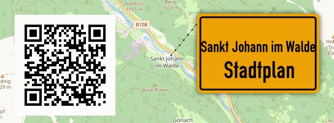 Stadtplan Sankt Johann im Walde