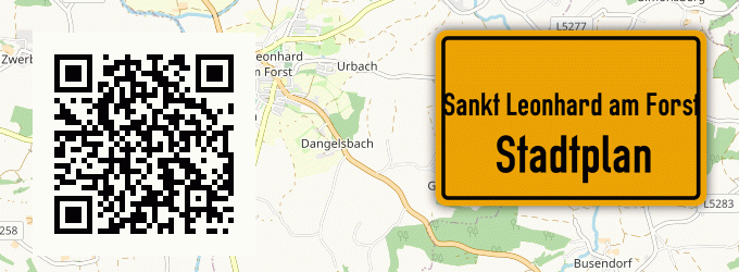 Stadtplan Sankt Leonhard am Forst