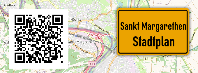 Stadtplan Sankt Margarethen