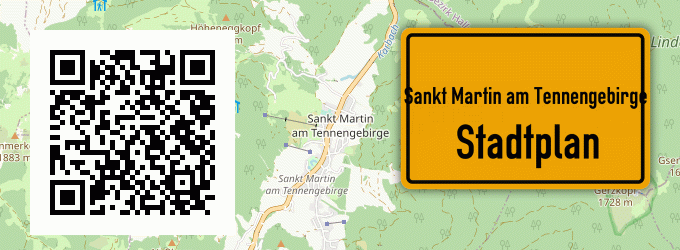 Stadtplan Sankt Martin am Tennengebirge