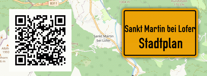 Stadtplan Sankt Martin bei Lofer