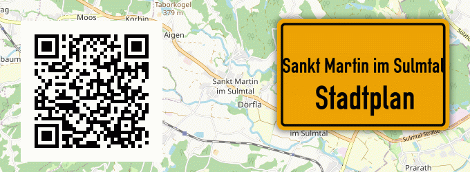 Stadtplan Sankt Martin im Sulmtal