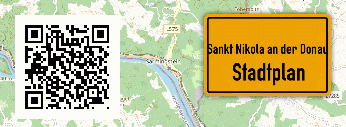 Stadtplan Sankt Nikola an der Donau