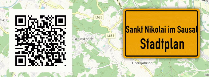 Stadtplan Sankt Nikolai im Sausal