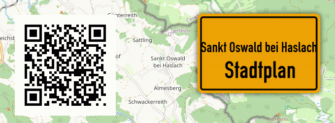 Stadtplan Sankt Oswald bei Haslach