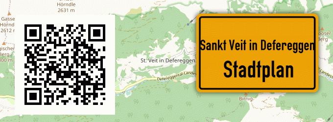 Stadtplan Sankt Veit in Defereggen