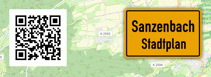 Stadtplan Sanzenbach