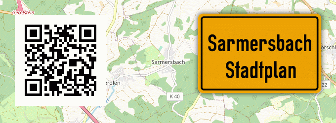 Stadtplan Sarmersbach