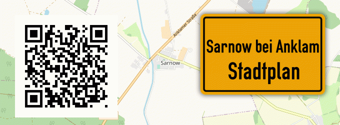 Stadtplan Sarnow bei Anklam