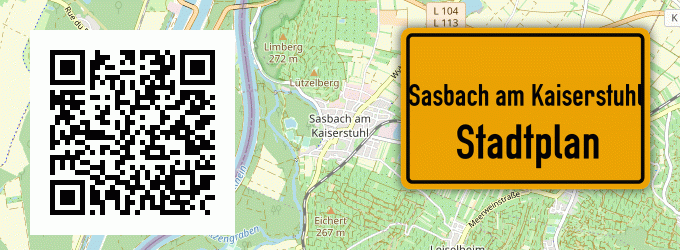 Stadtplan Sasbach am Kaiserstuhl