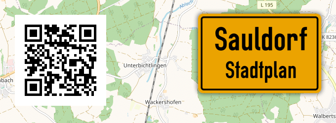 Stadtplan Sauldorf