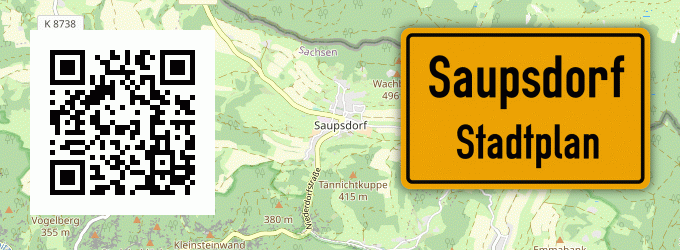 Stadtplan Saupsdorf
