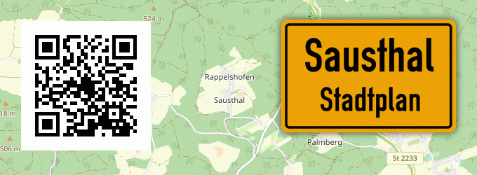Stadtplan Sausthal
