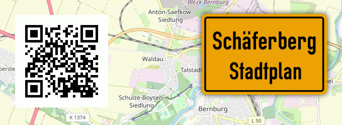 Stadtplan Schäferberg, Siedlung