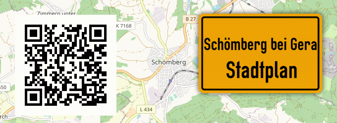 Stadtplan Schömberg bei Gera