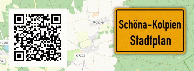 Stadtplan Schöna-Kolpien