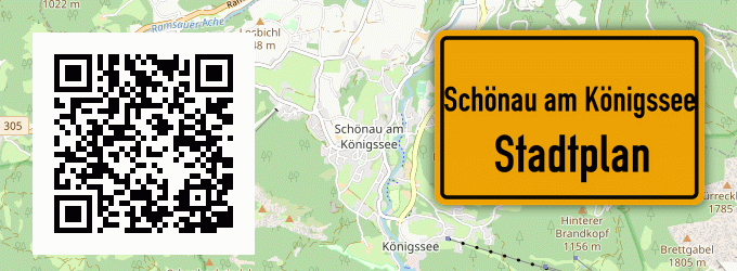Stadtplan Schönau am Königssee