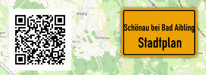 Stadtplan Schönau bei Bad Aibling