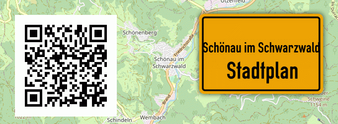 Stadtplan Schönau im Schwarzwald