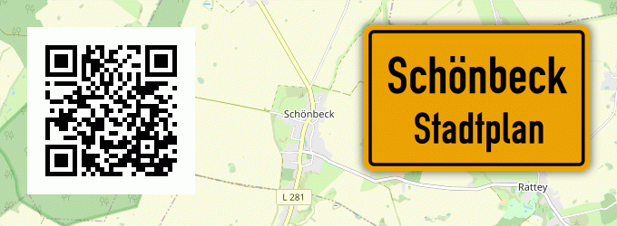 Stadtplan Schönbeck, Mecklenburg
