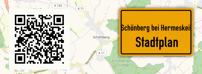 Stadtplan Schönberg bei Hermeskeil