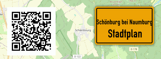 Stadtplan Schönburg bei Naumburg