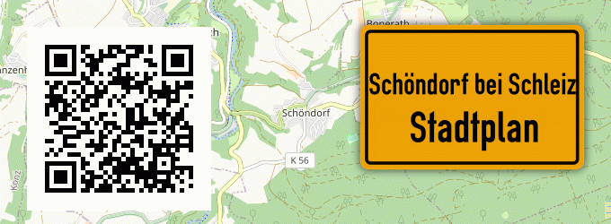 Stadtplan Schöndorf bei Schleiz