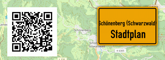 Stadtplan Schönenberg (Schwarzwald)