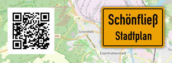 Stadtplan Schönfließ