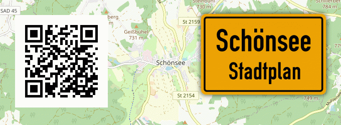 Stadtplan Schönsee