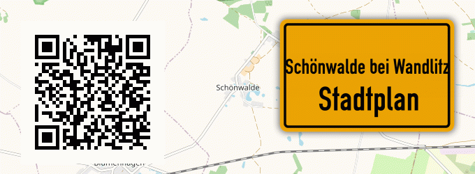 Stadtplan Schönwalde bei Wandlitz