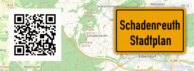 Stadtplan Schadenreuth