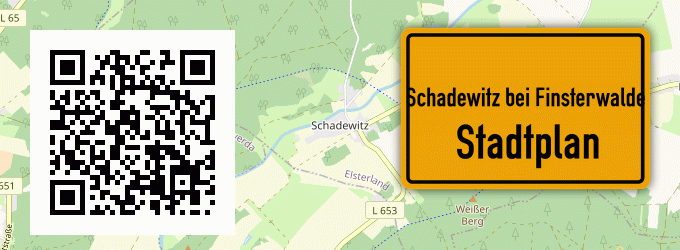 Stadtplan Schadewitz bei Finsterwalde
