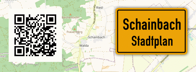Stadtplan Schainbach, Schwaben