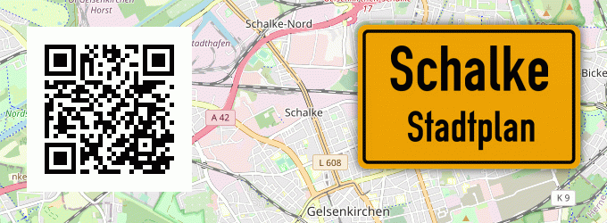 Stadtplan Schalke
