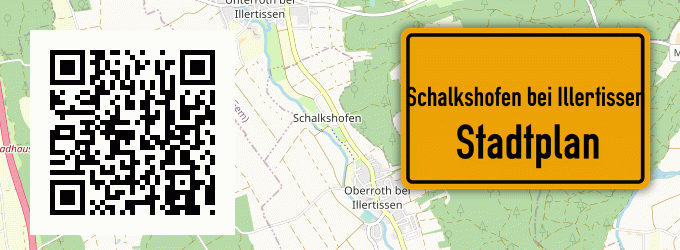 Stadtplan Schalkshofen bei Illertissen