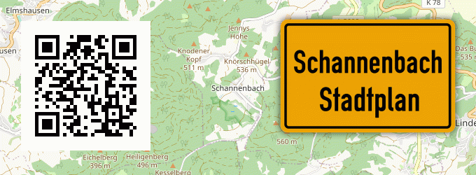 Stadtplan Schannenbach