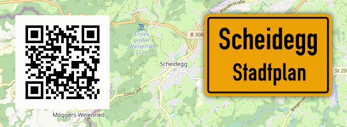 Stadtplan Scheidegg