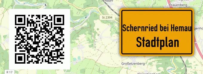 Stadtplan Schernried bei Hemau
