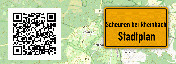 Stadtplan Scheuren bei Rheinbach