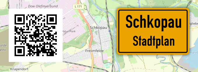 Stadtplan Schkopau