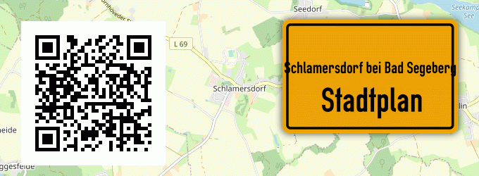 Stadtplan Schlamersdorf bei Bad Segeberg