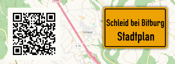Stadtplan Schleid bei Bitburg